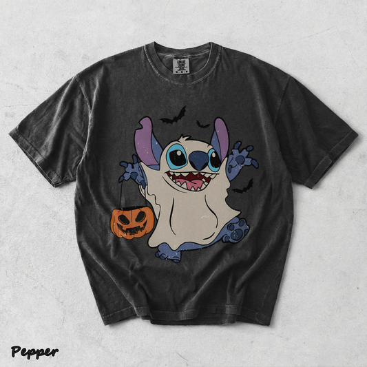 Retro Disney Stitch Halloween Shirt - Pepper mockup
