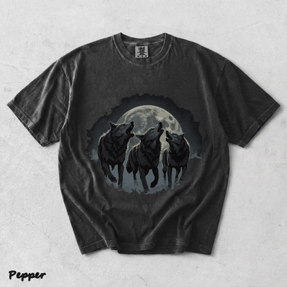 Retro Howling Wolf - Pepper mockup