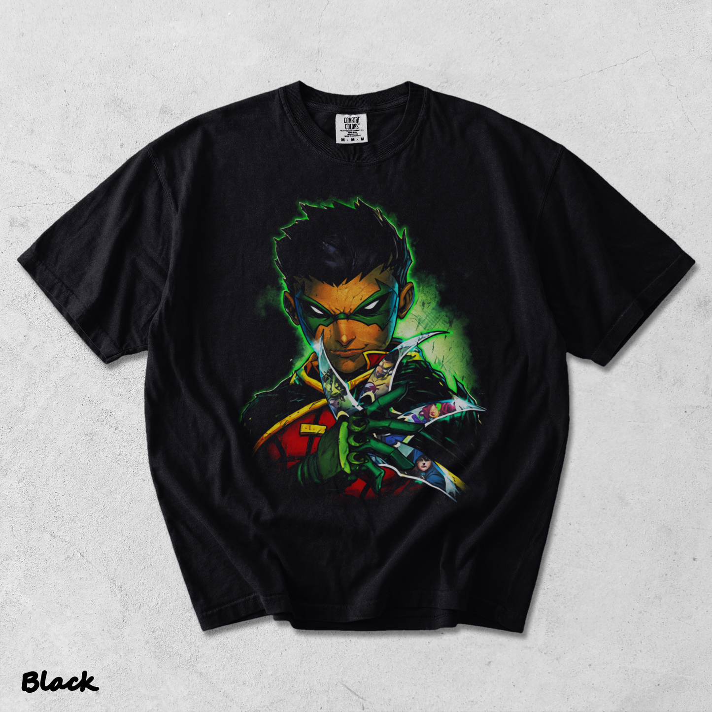 Robin Front - Black mockup