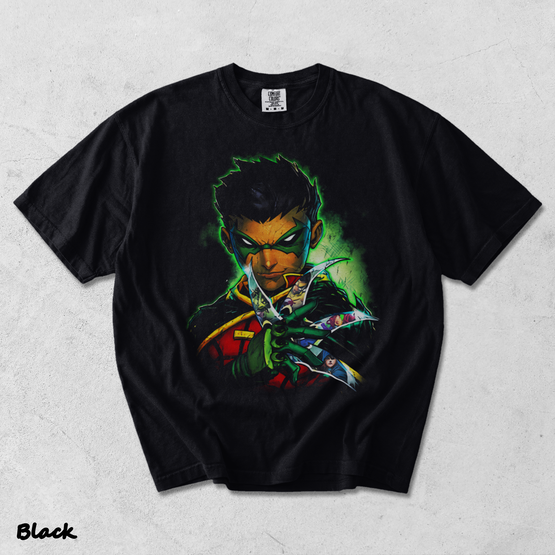 Robin Front - Black mockup