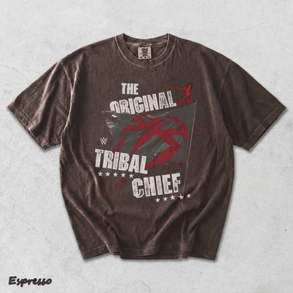 Roman Reigns The Original Tribal Chief T-Shirt back - Espresso mockup