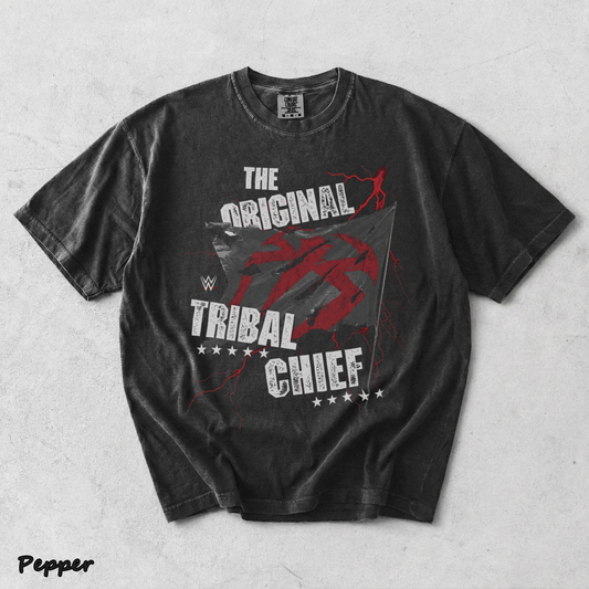 Roman Reigns The Original Tribal Chief T-Shirt back - Pepper mockup