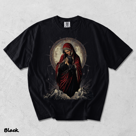 Sacred Heart Virgin Mary - Black mockup