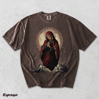 Sacred Heart Virgin Mary - Espresso mockup