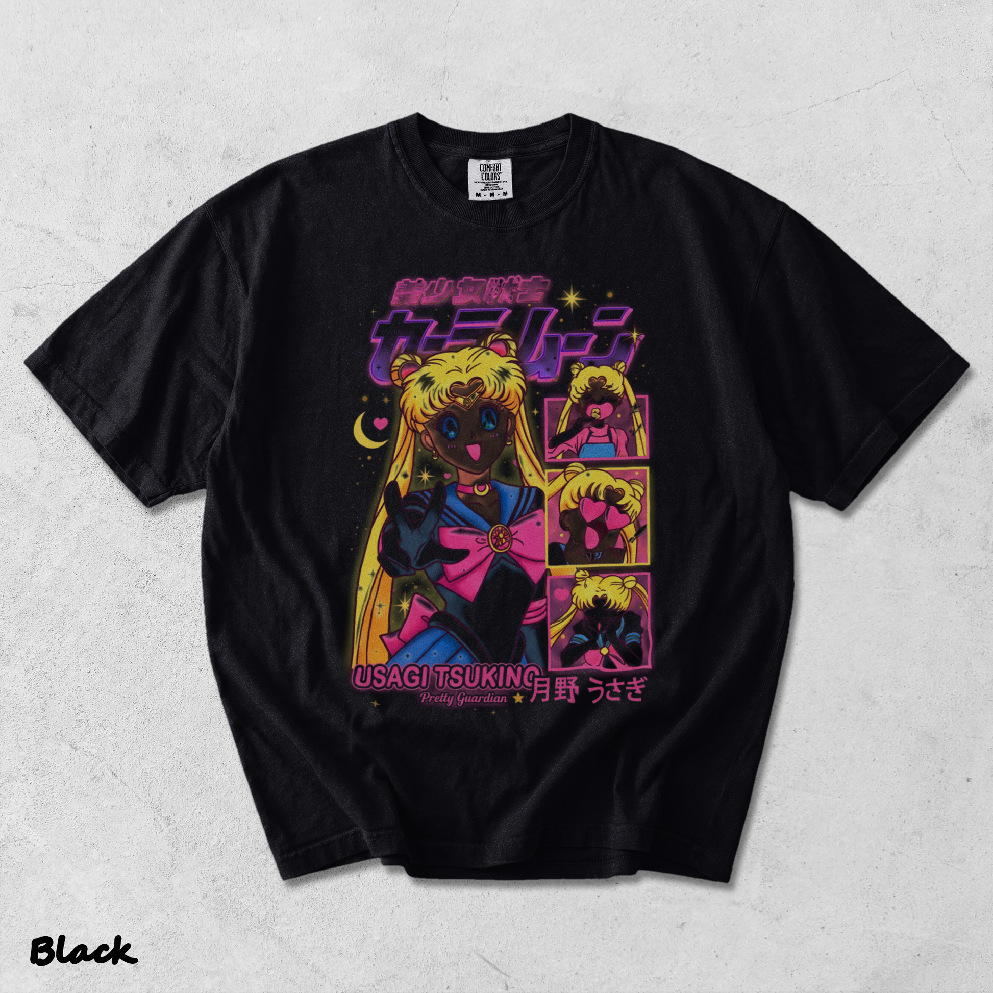 Sailor Moon Usagi Tsukino Anime - Black mockup