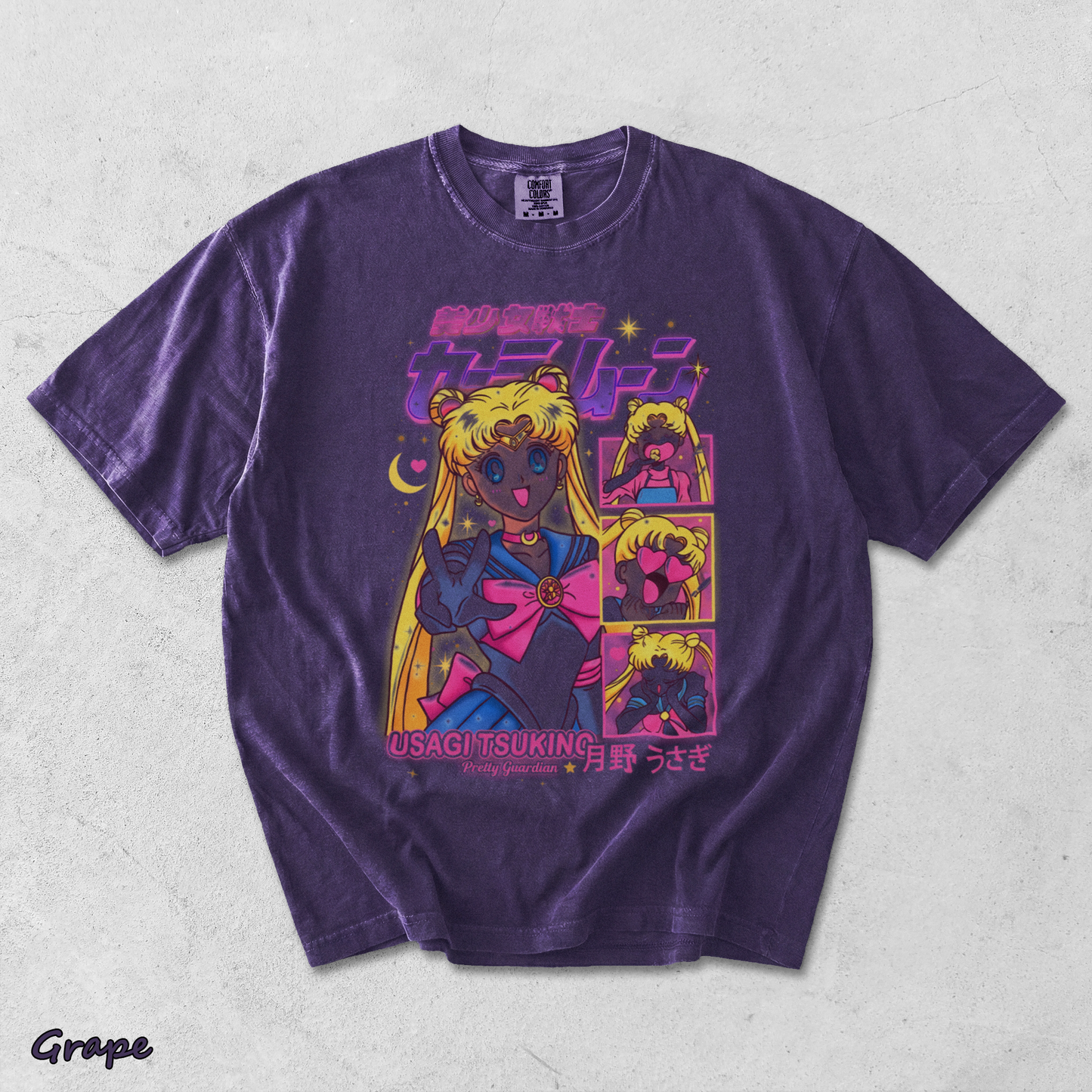 Sailor Moon Usagi Tsukino Anime - Grape mockup