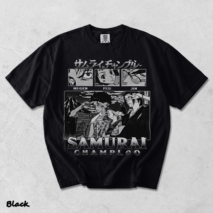Samurai Champloo Anime Shirt - Black mockup