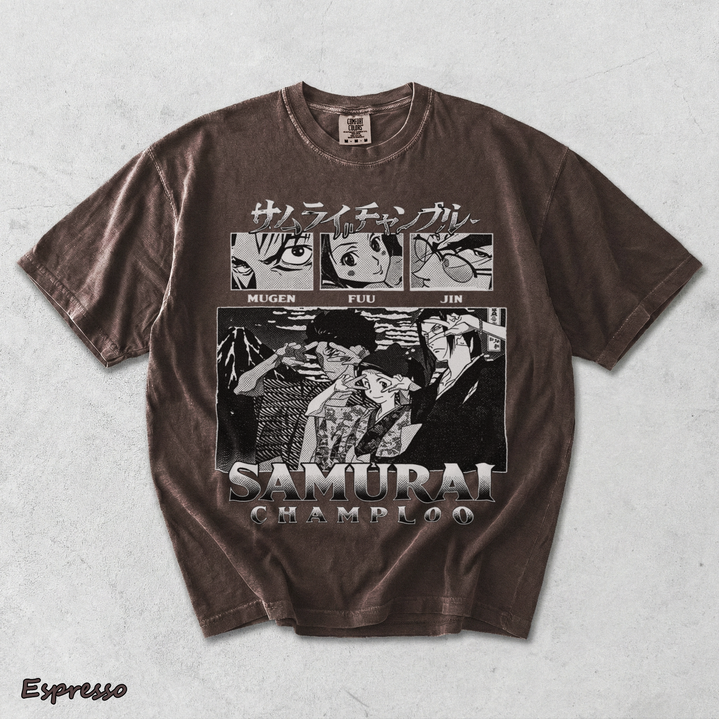 Samurai Champloo Anime Shirt - Espresso mockup