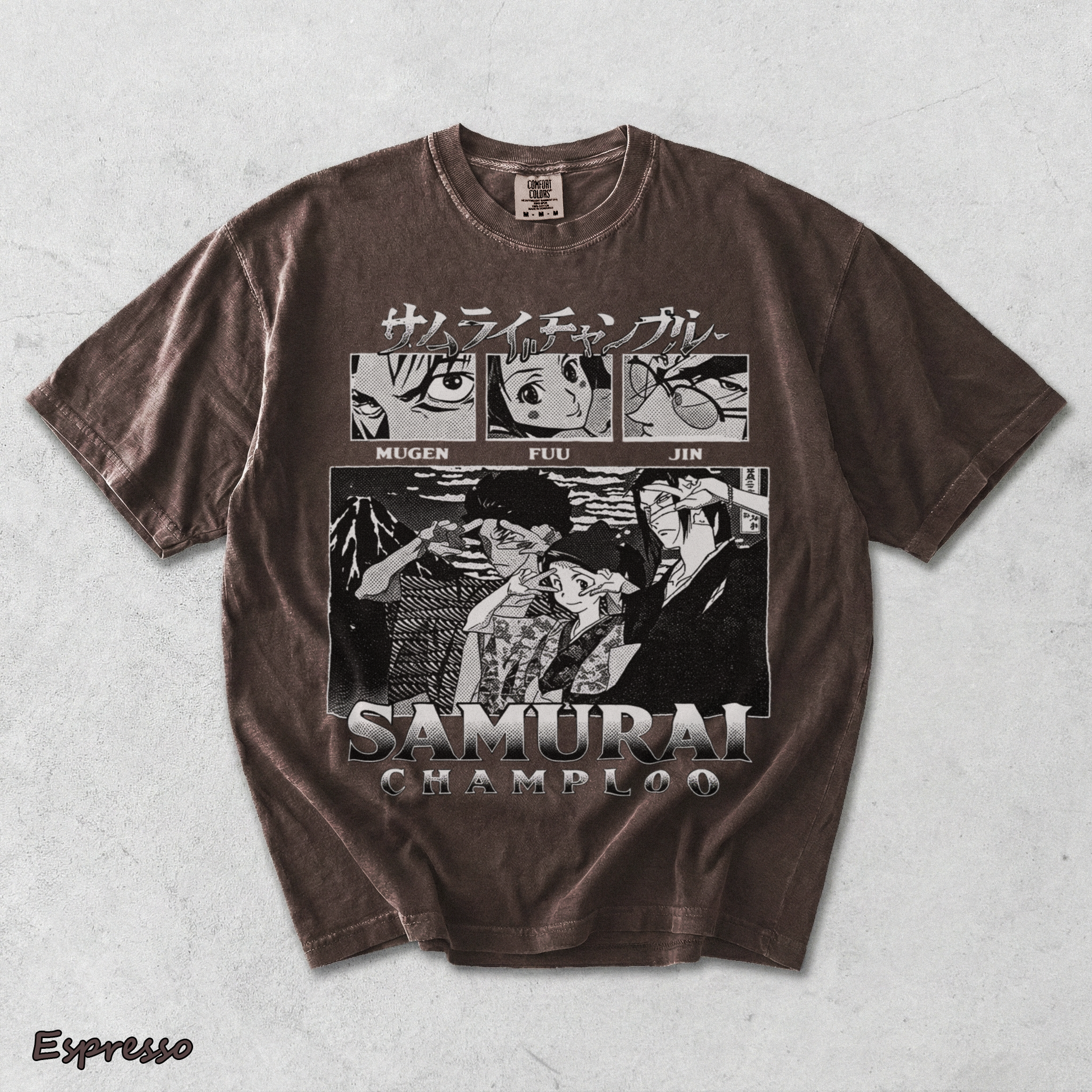 Samurai Champloo Anime Shirt - Espresso mockup
