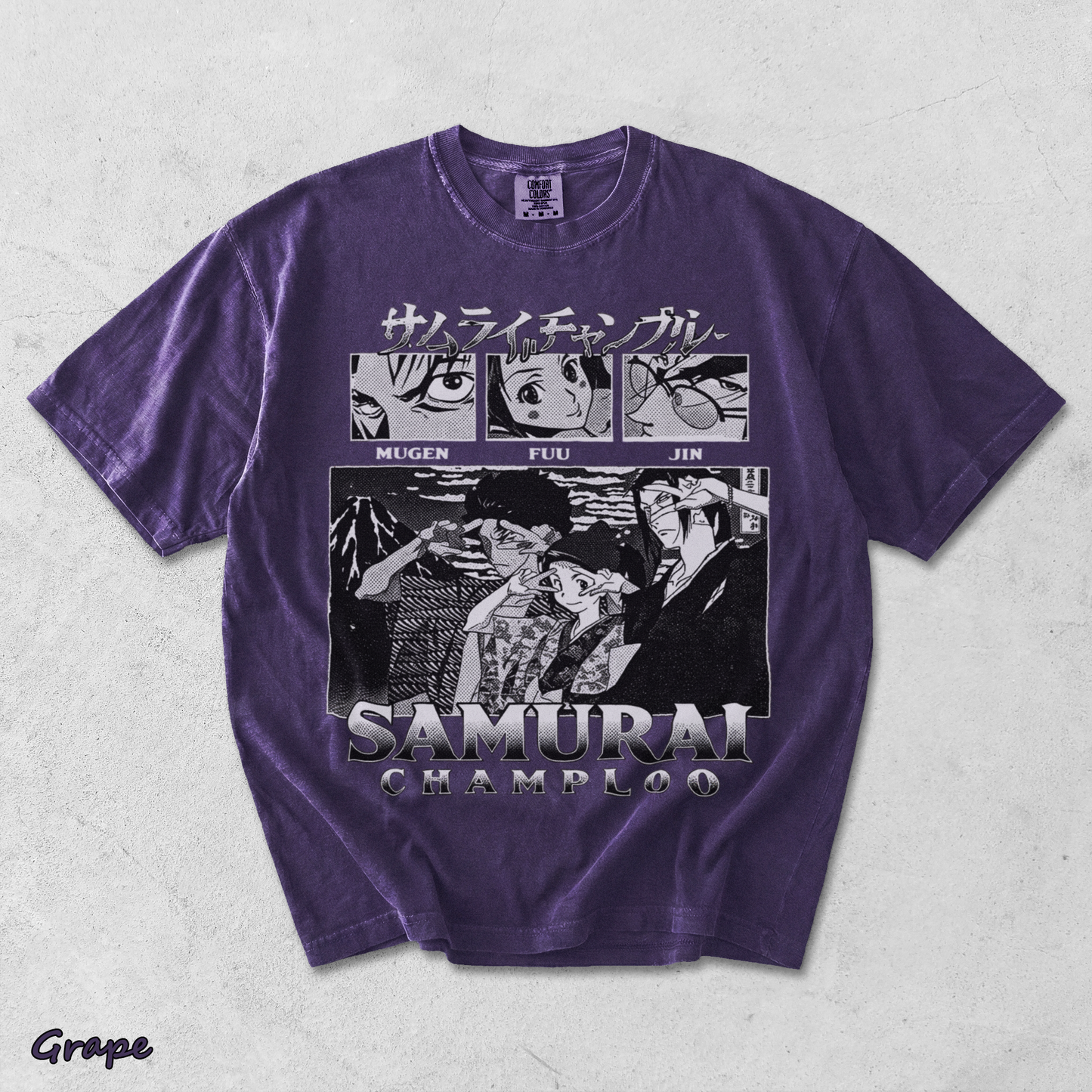 Samurai Champloo Anime Shirt - Grape mockup