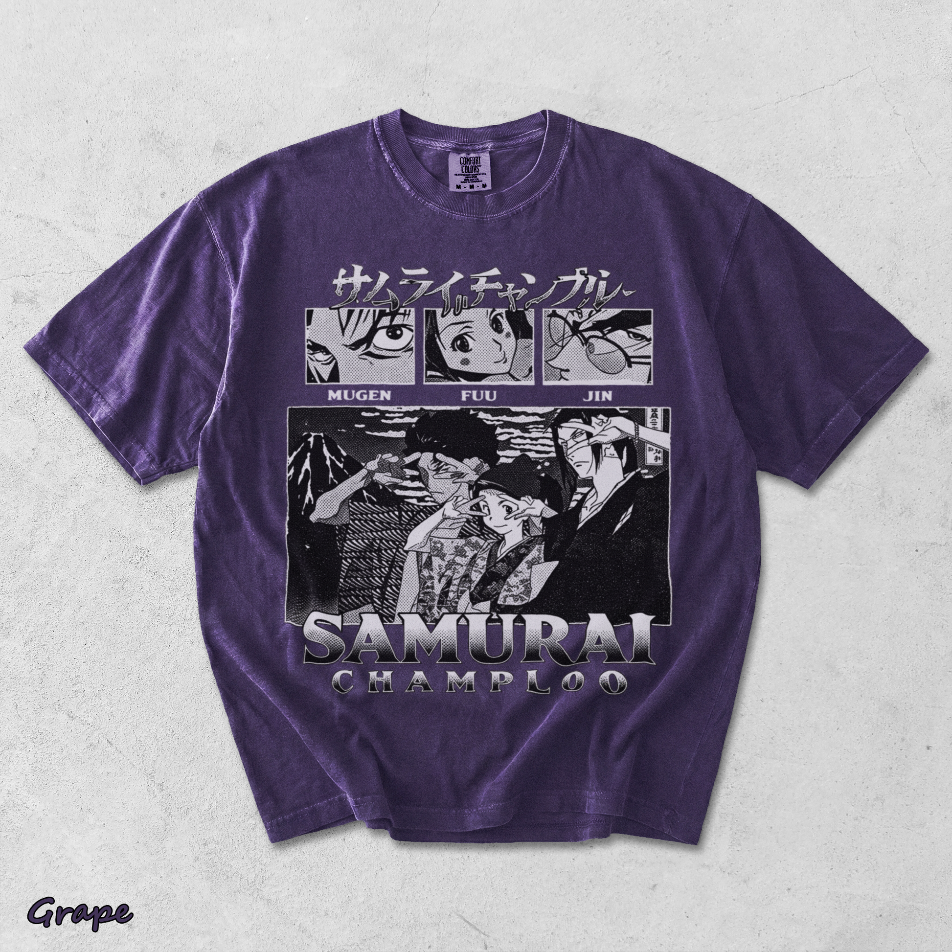Samurai Champloo Anime Shirt - Grape mockup