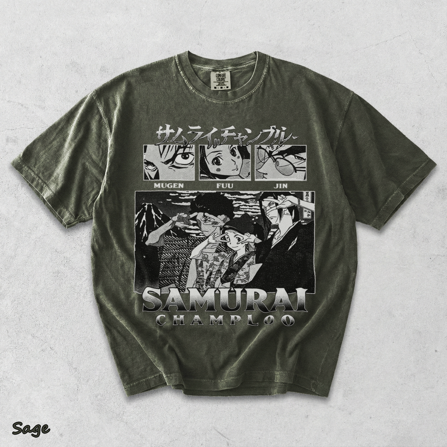 Samurai Champloo Anime Shirt - Sage mockup
