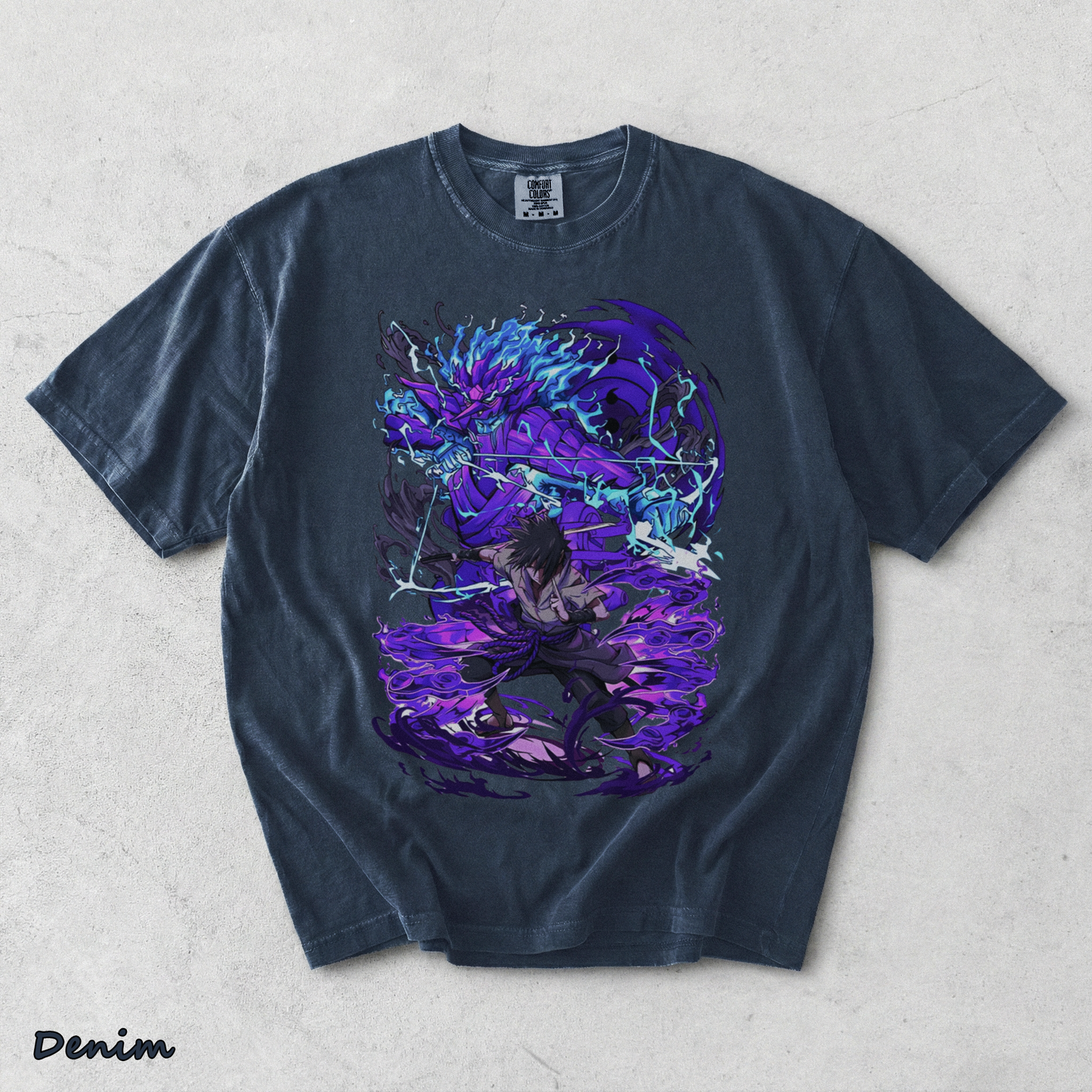 Sasuke Uchiha - Denim mockup