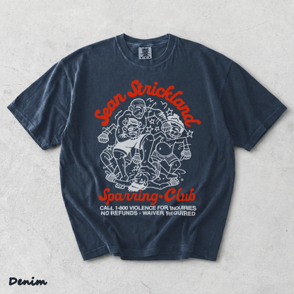 Sean Strickland Sparring Club Black - Denim mockup