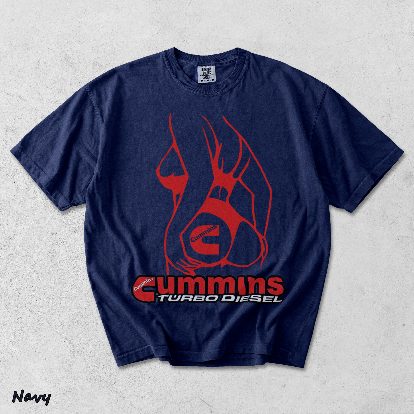 Sexy Lady Cummins Turbo Diesel - True Navy mockup