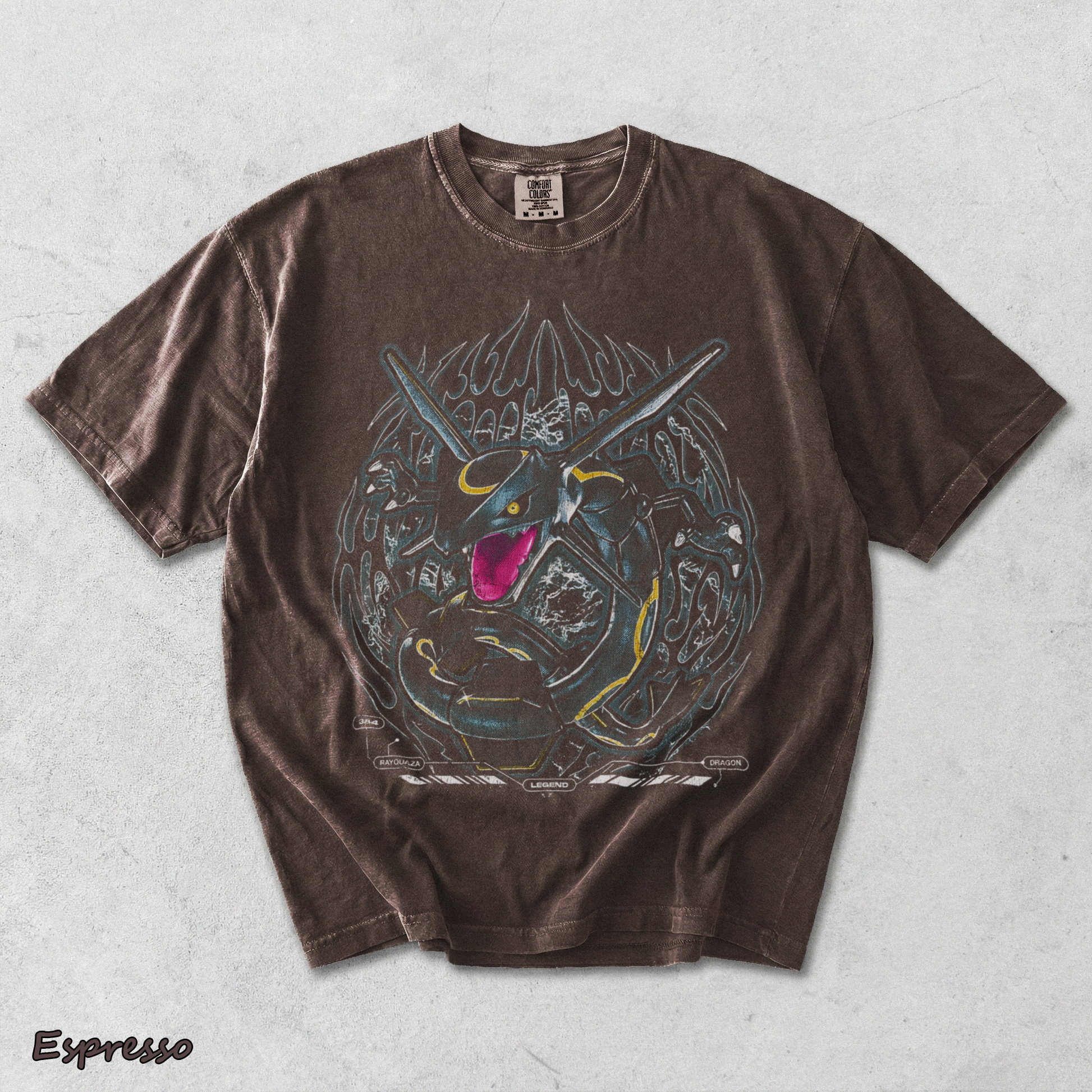 Shiny Rayquaza Pocket 03-14449-13069 Nemo back black - Espresso mockup