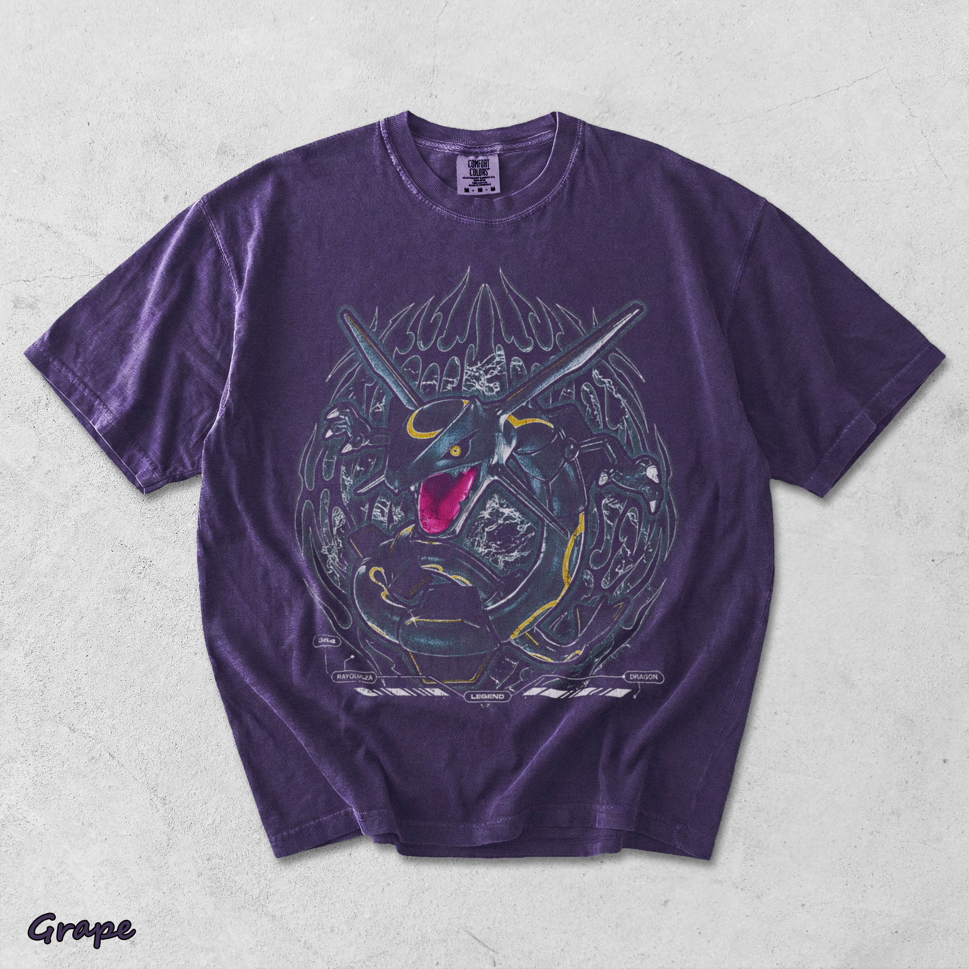 Shiny Rayquaza Pocket 03-14449-13069 Nemo back black - Grape mockup