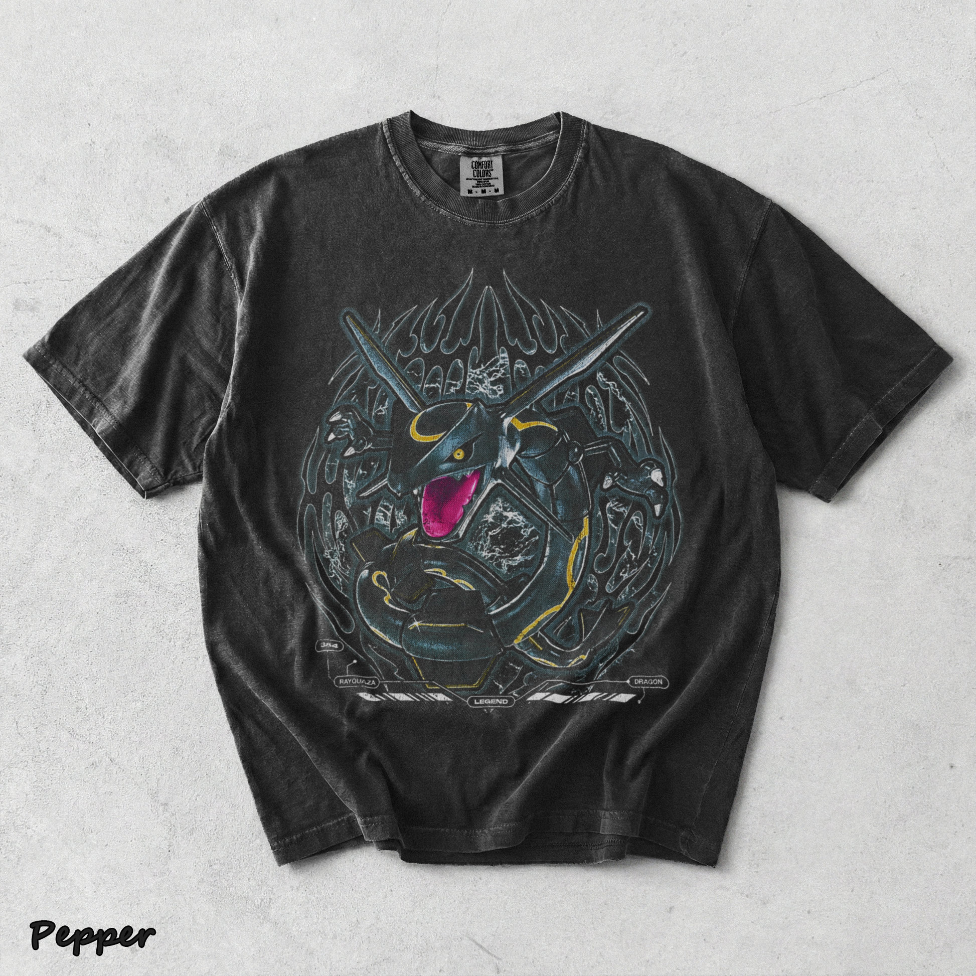 Shiny Rayquaza Pocket 03-14449-13069 Nemo back black - Pepper mockup