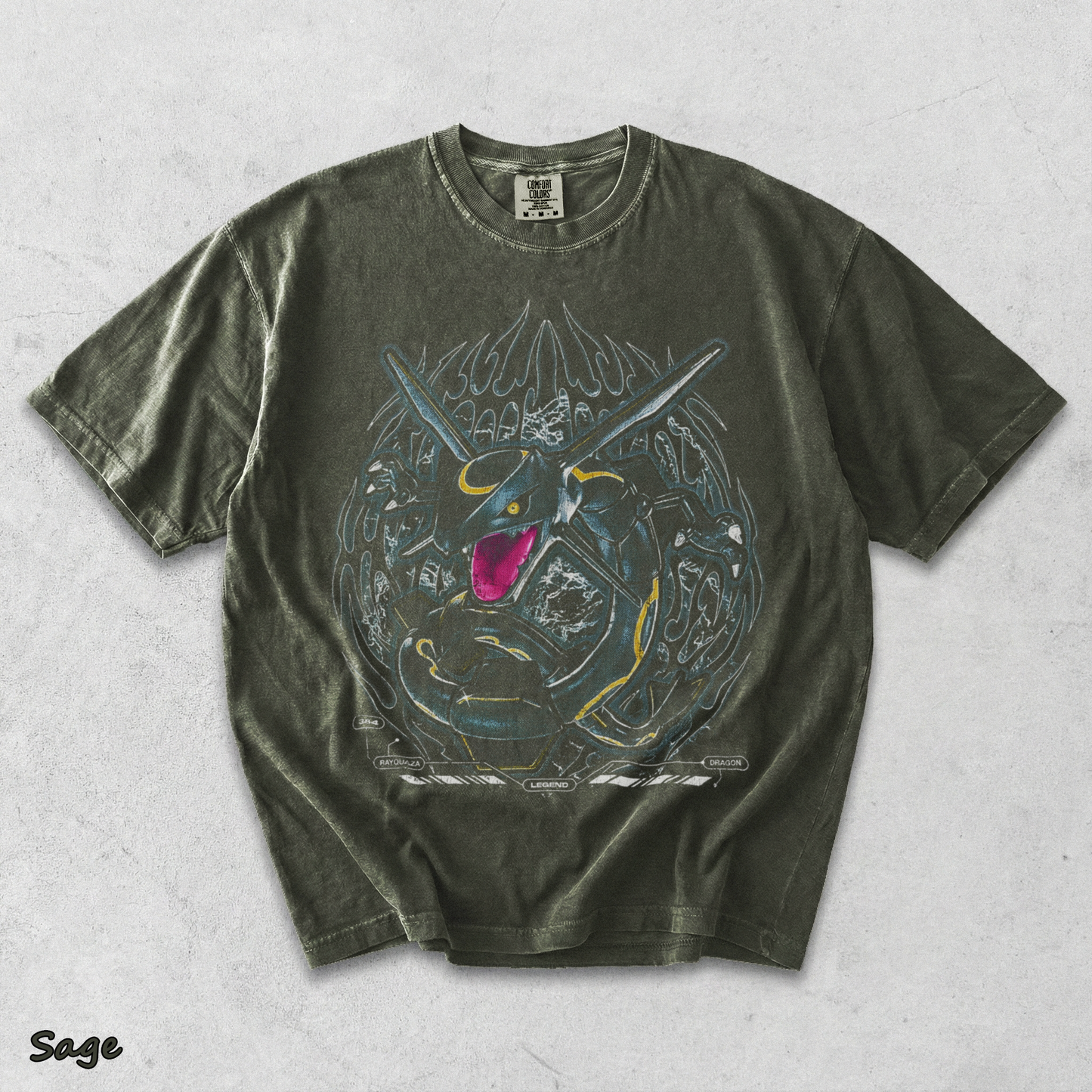 Shiny Rayquaza Pocket 03-14449-13069 Nemo back black - Sage mockup