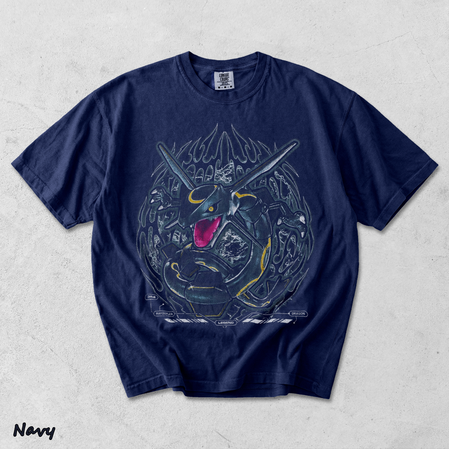 Shiny Rayquaza Pocket 03-14449-13069 Nemo back black - True Navy mockup