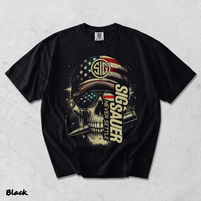 Sig Sauer American Skull Flag - Black mockup