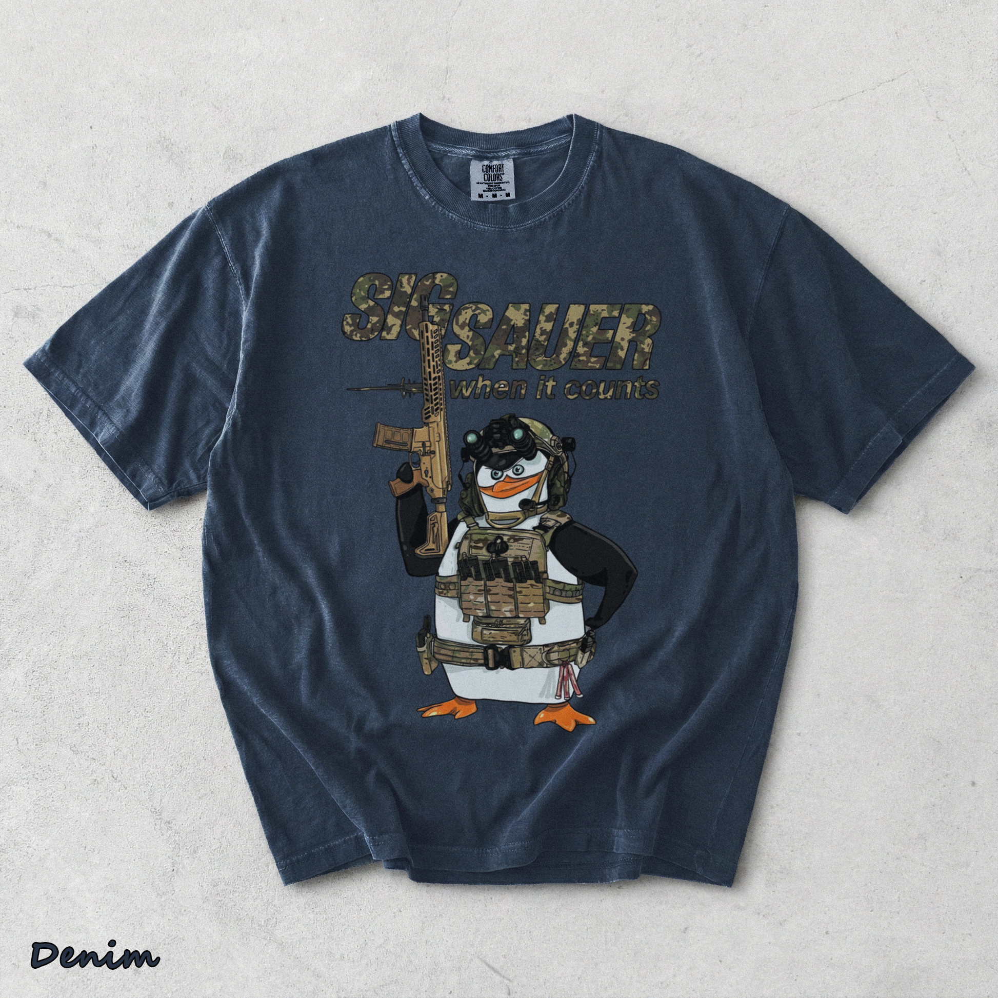 Sig Sauer Tactical Penguin - Denim mockup