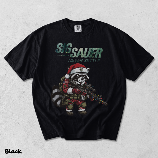 SIG SAUER Tactical Raccoon Santa - Black mockup