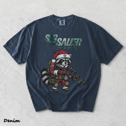 SIG SAUER Tactical Raccoon Santa - Denim mockup