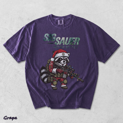 SIG SAUER Tactical Raccoon Santa - Grape mockup