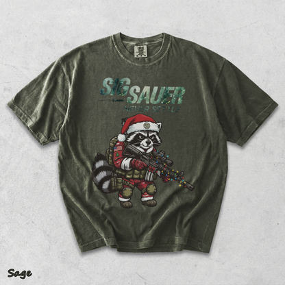 SIG SAUER Tactical Raccoon Santa - Sage mockup