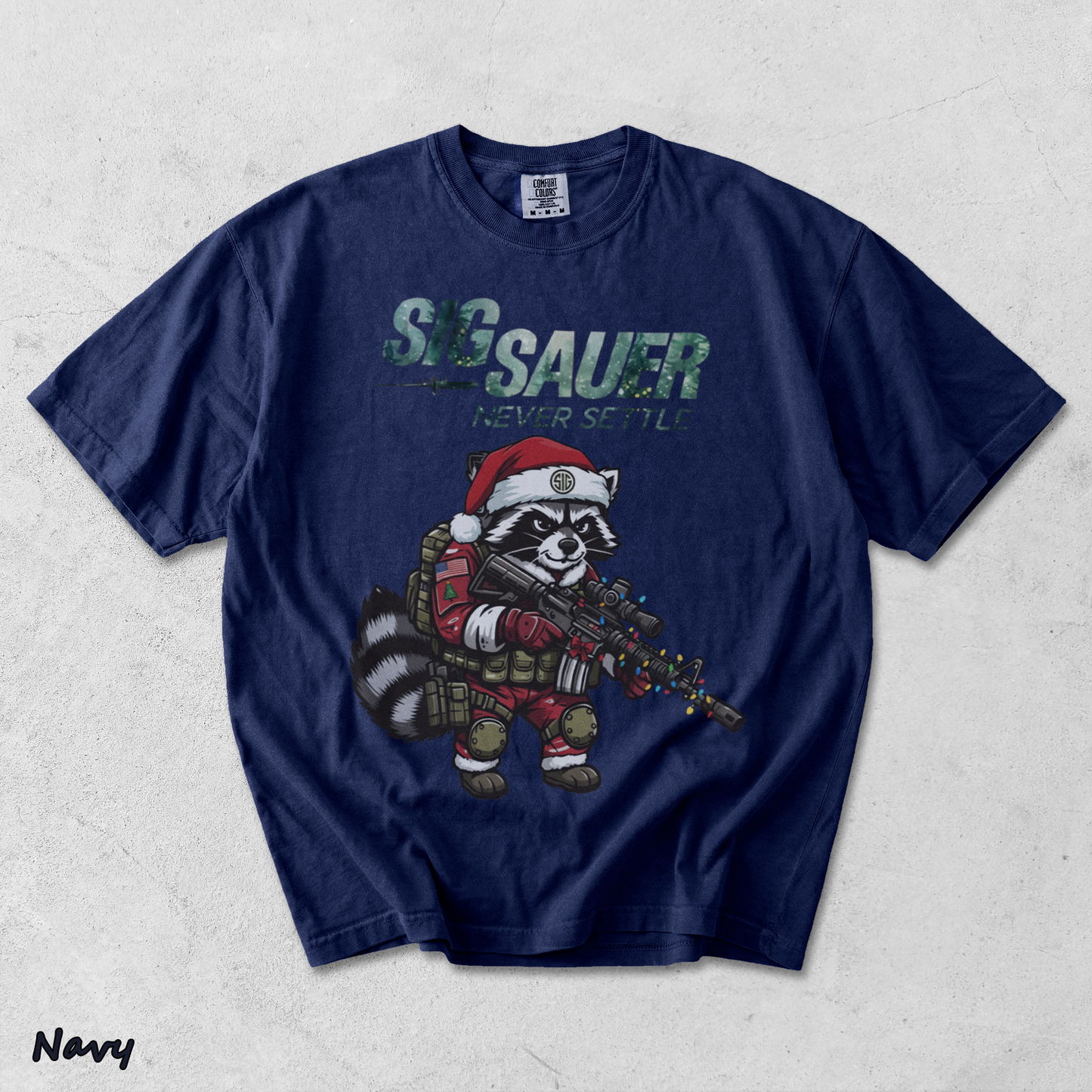 SIG SAUER Tactical Raccoon Santa - True Navy mockup