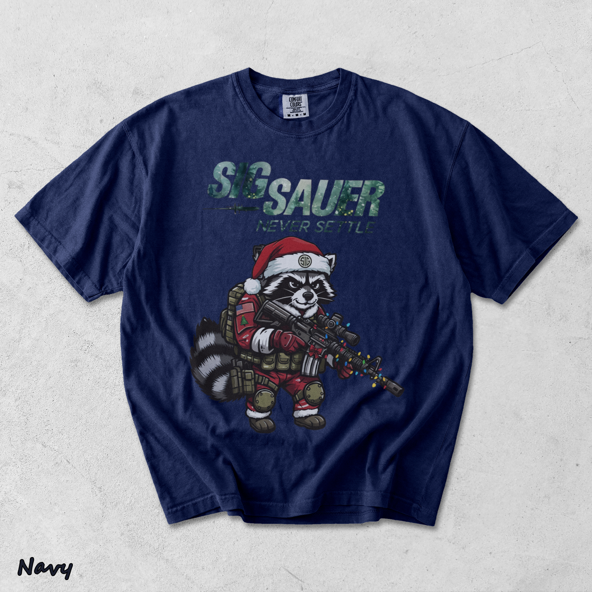 SIG SAUER Tactical Raccoon Santa - True Navy mockup