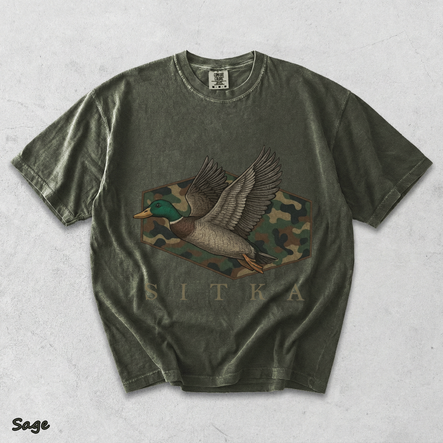 Sitka Flying Duck - Sage mockup