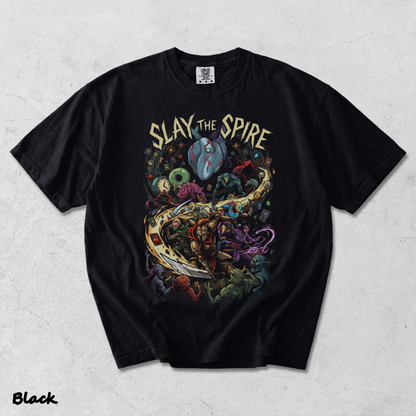 SLAY THE SPIRE back - Black mockup