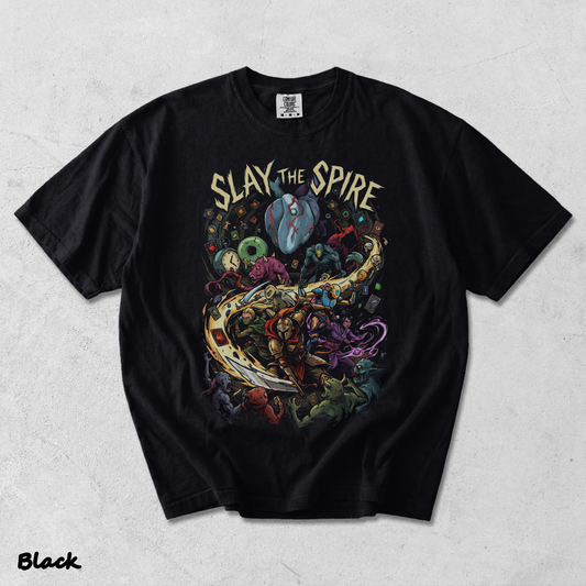 SLAY THE SPIRE back - Black mockup