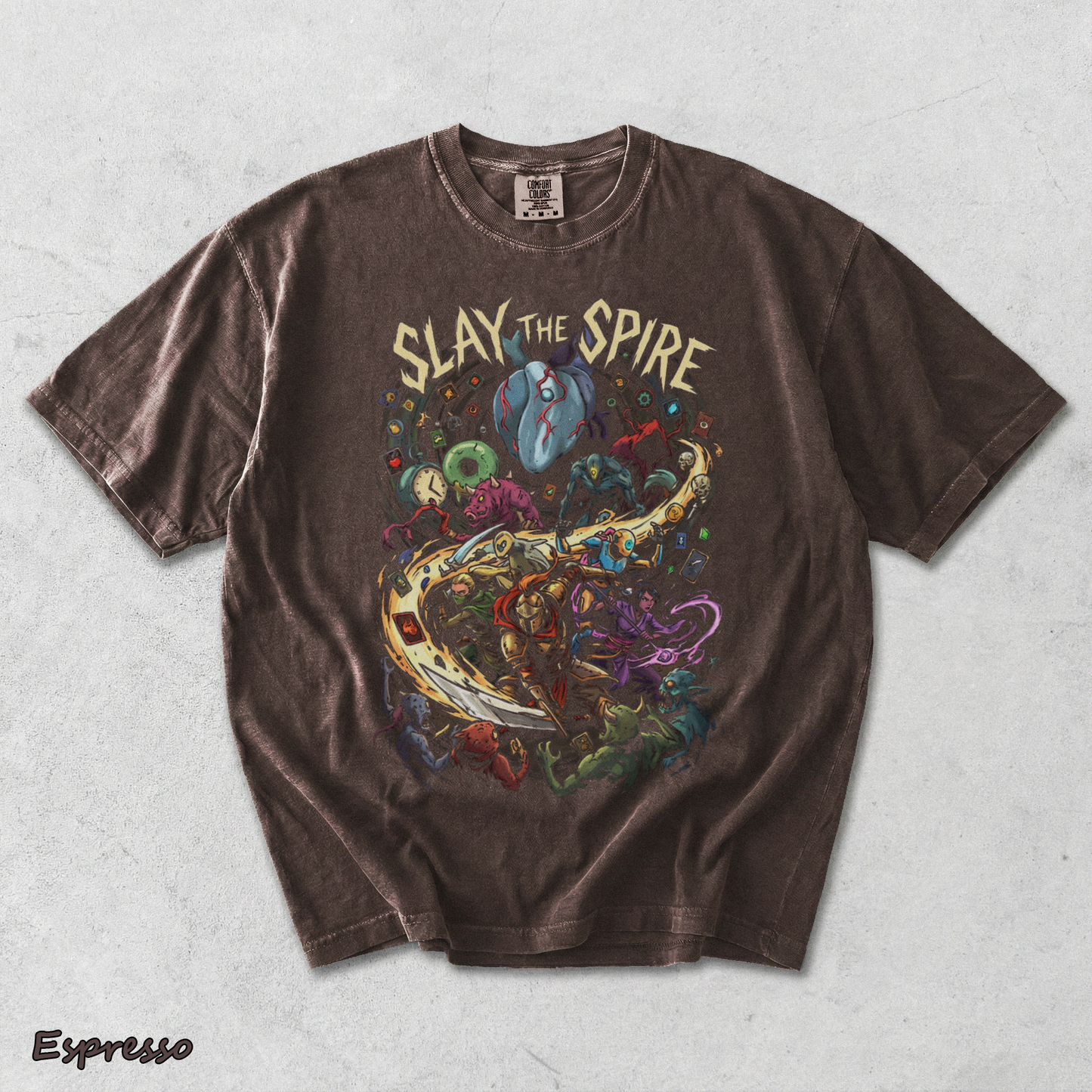 SLAY THE SPIRE back - Espresso mockup