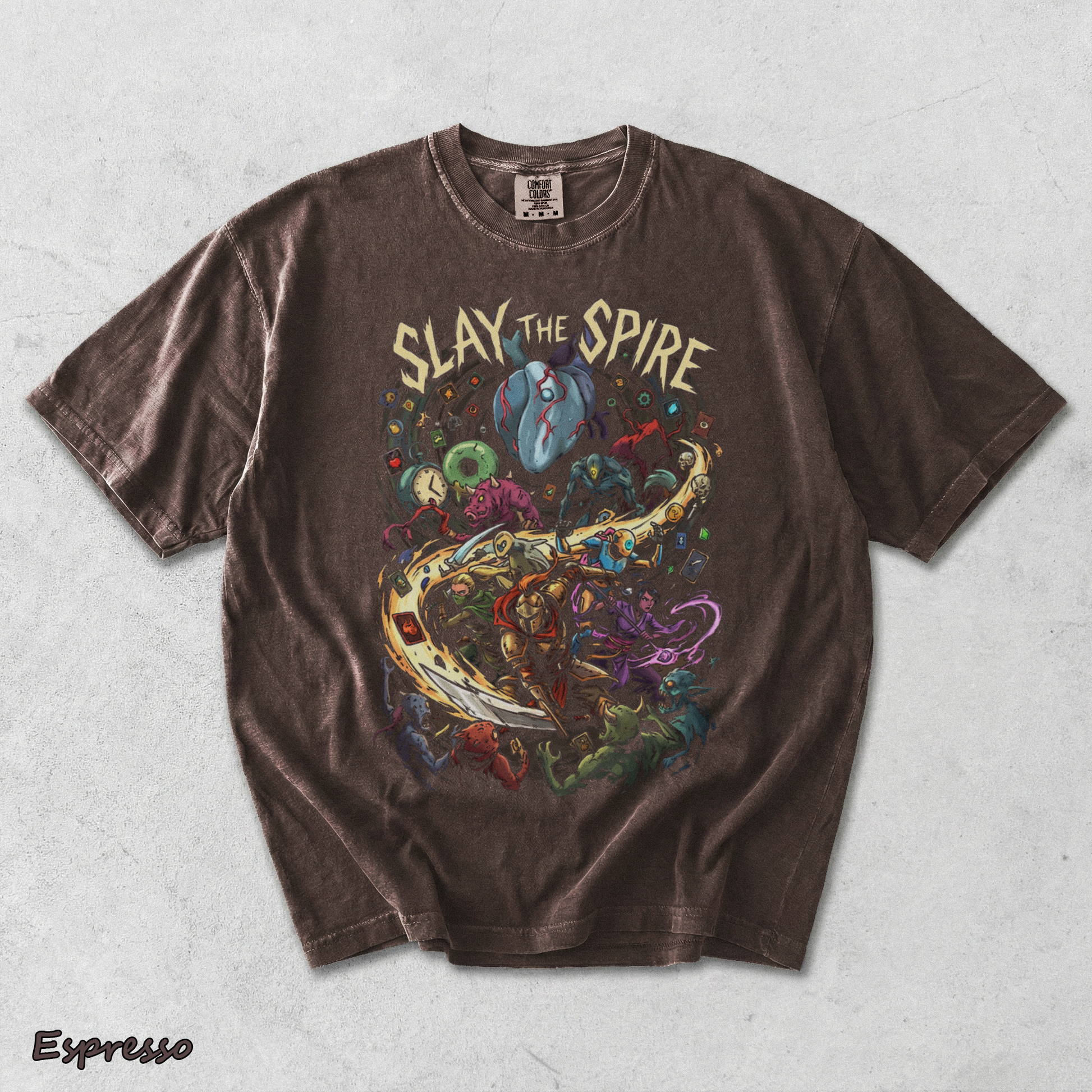 SLAY THE SPIRE back - Espresso mockup
