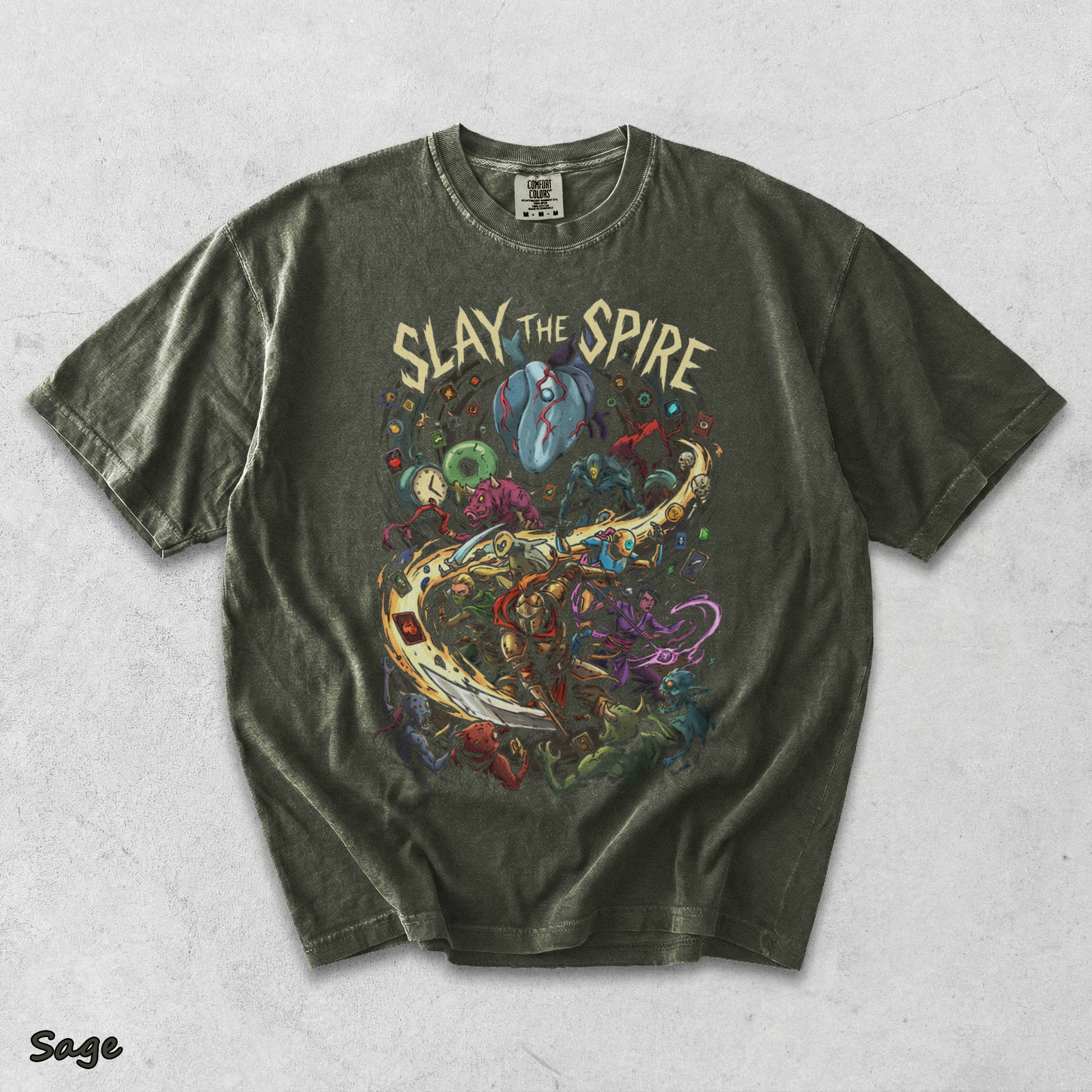 SLAY THE SPIRE back - Sage mockup