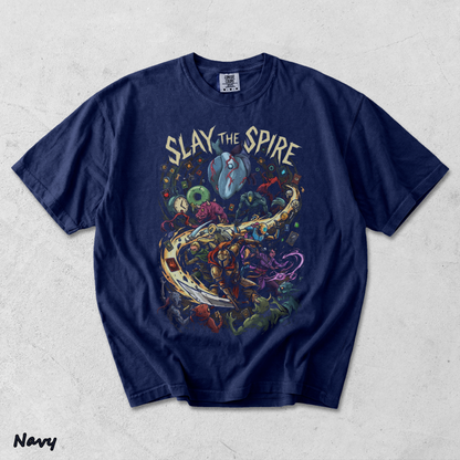 SLAY THE SPIRE back - True Navy mockup