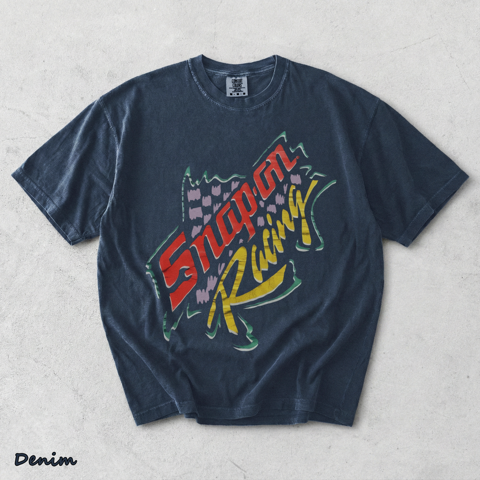 Snap-On Racing Vintage - Denim mockup