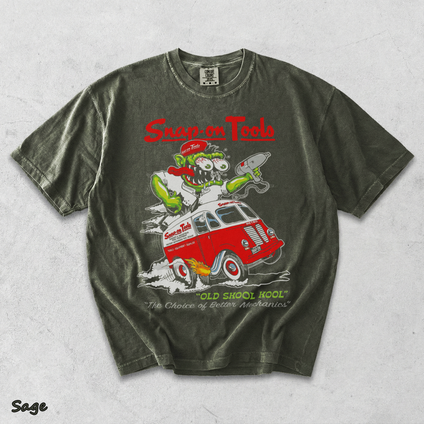 Snap-On Tools Old Skool Kool - Sage mockup