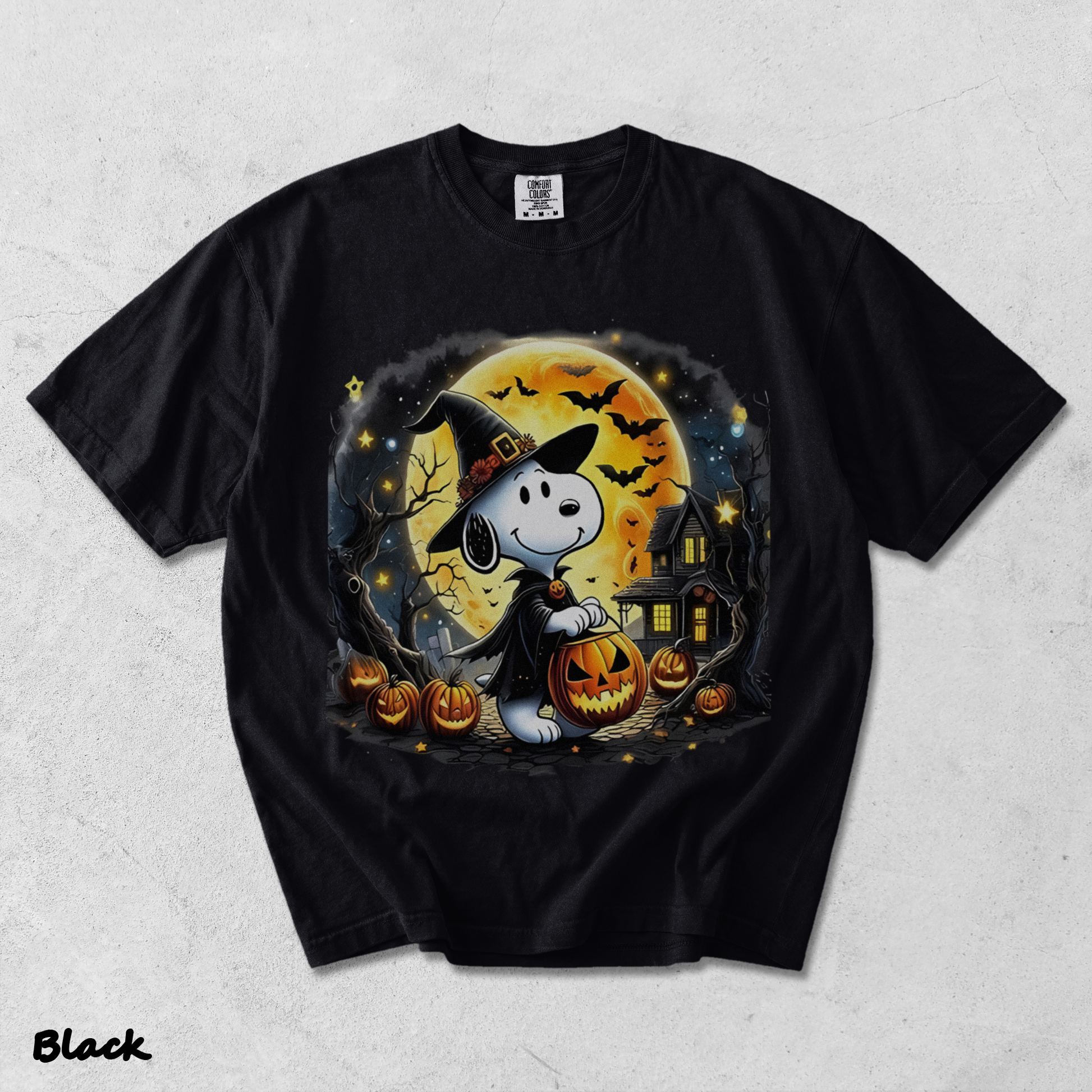 Snoopy Witch - Black mockup
