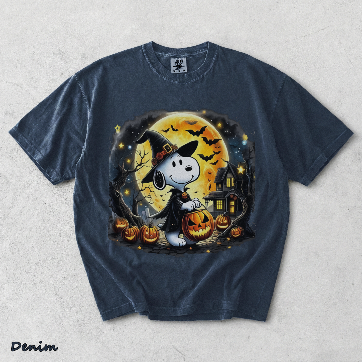 Snoopy Witch - Denim mockup