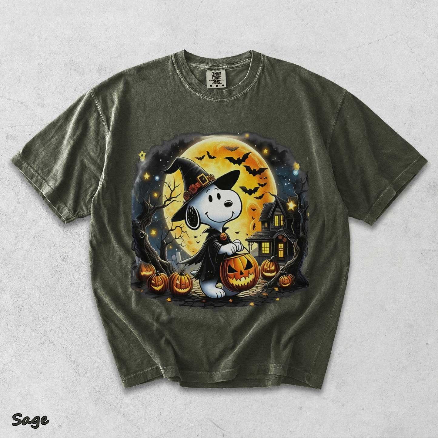 Snoopy Witch - Sage mockup