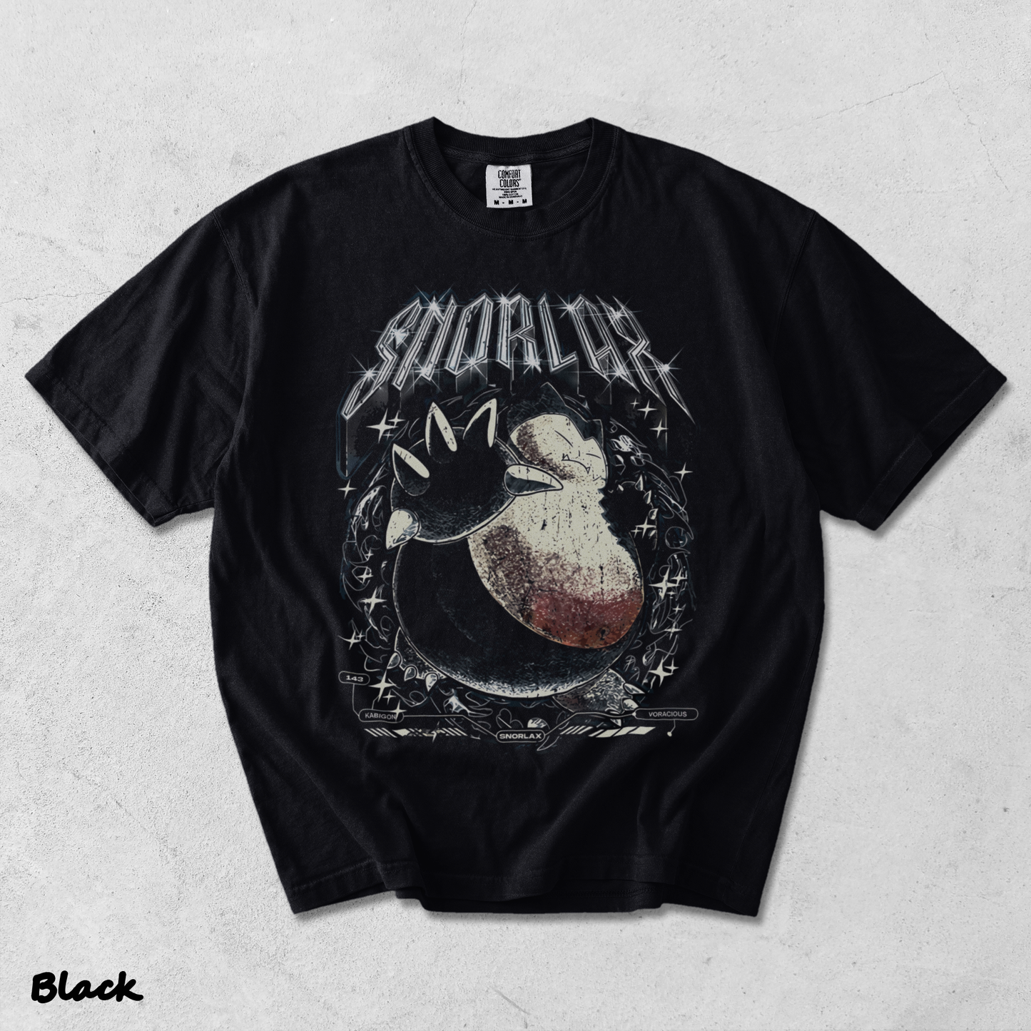 Snorlax Pocket - Black mockup