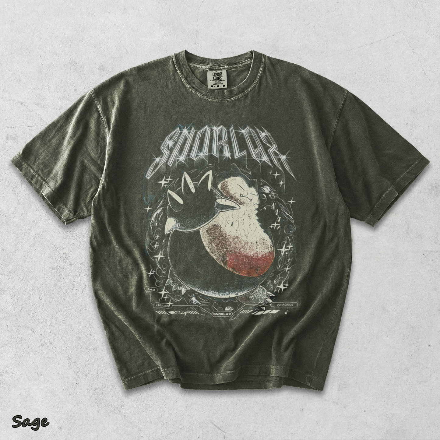 Snorlax Pocket - Sage mockup