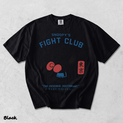 Society Snoopy's Fight Club - Black mockup