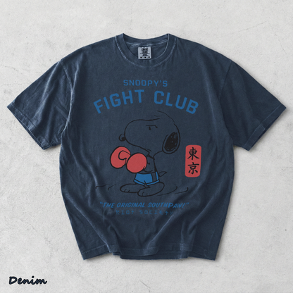 Society Snoopy's Fight Club - Denim mockup
