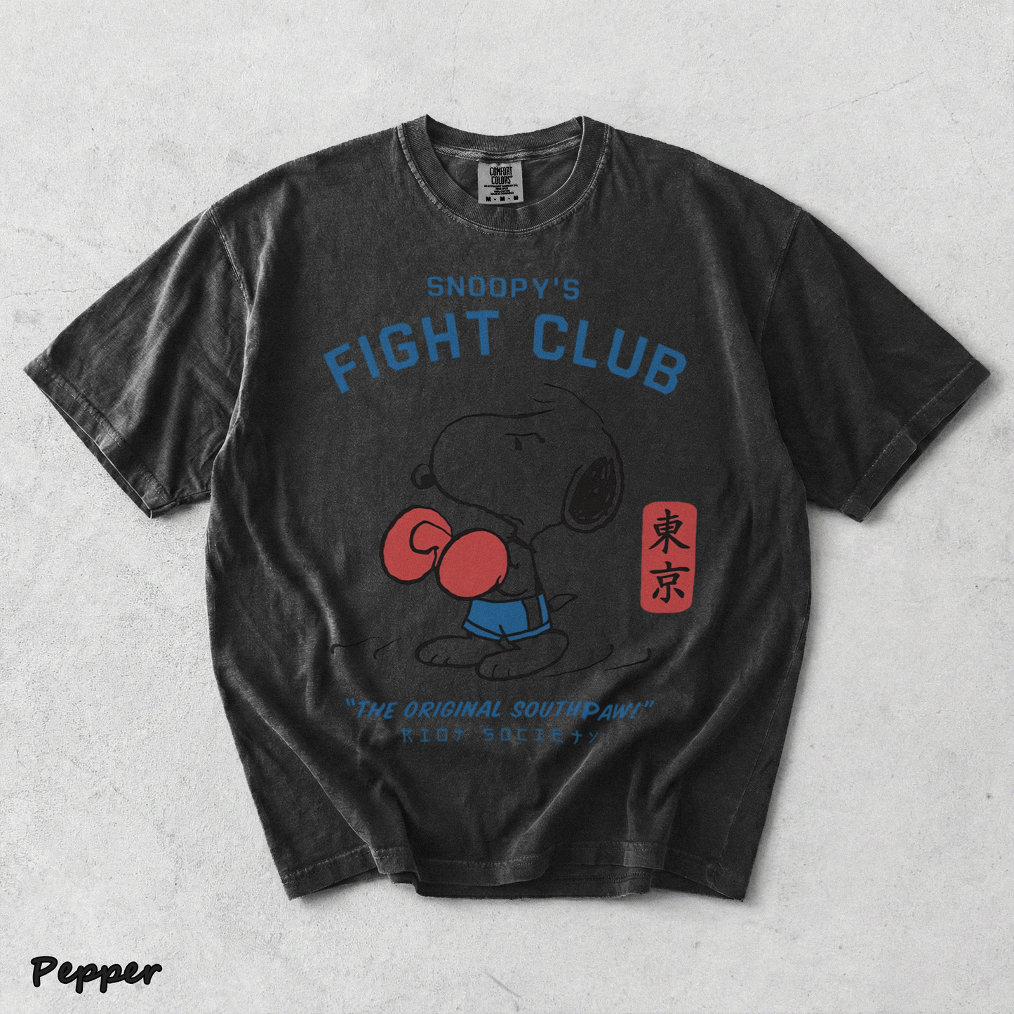 Society Snoopy's Fight Club - Pepper mockup
