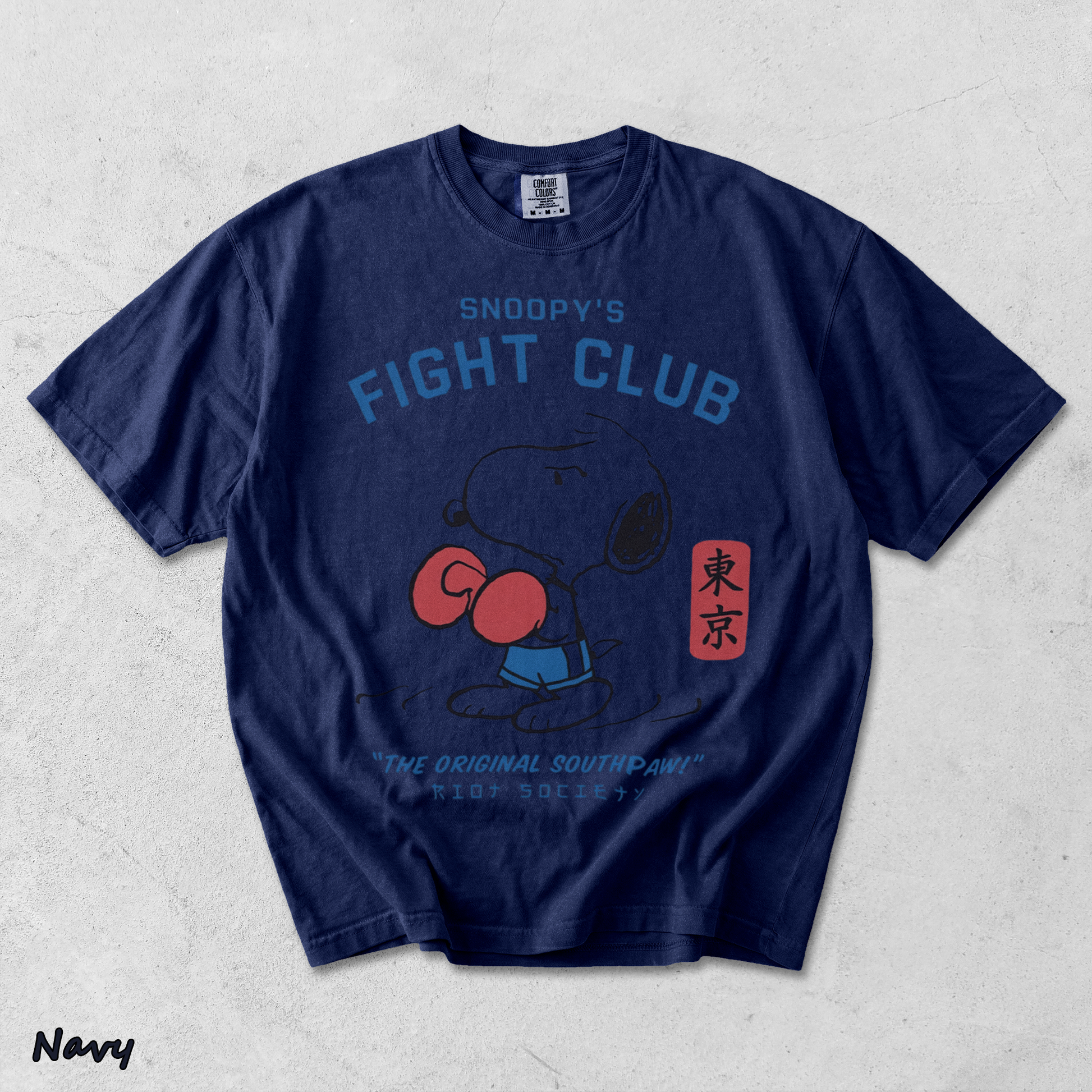 Society Snoopy's Fight Club - True Navy mockup